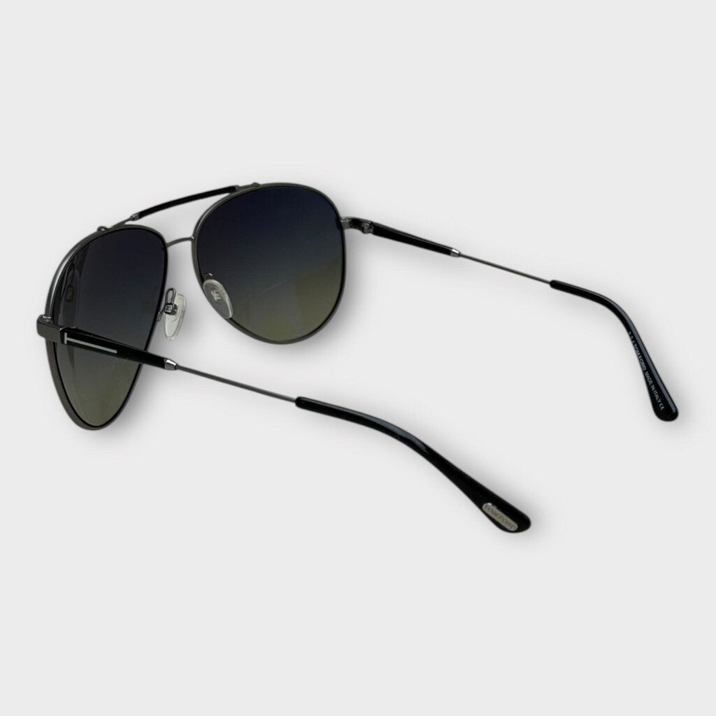 Tom Ford Black Rick Aviator Sunglasses & Case