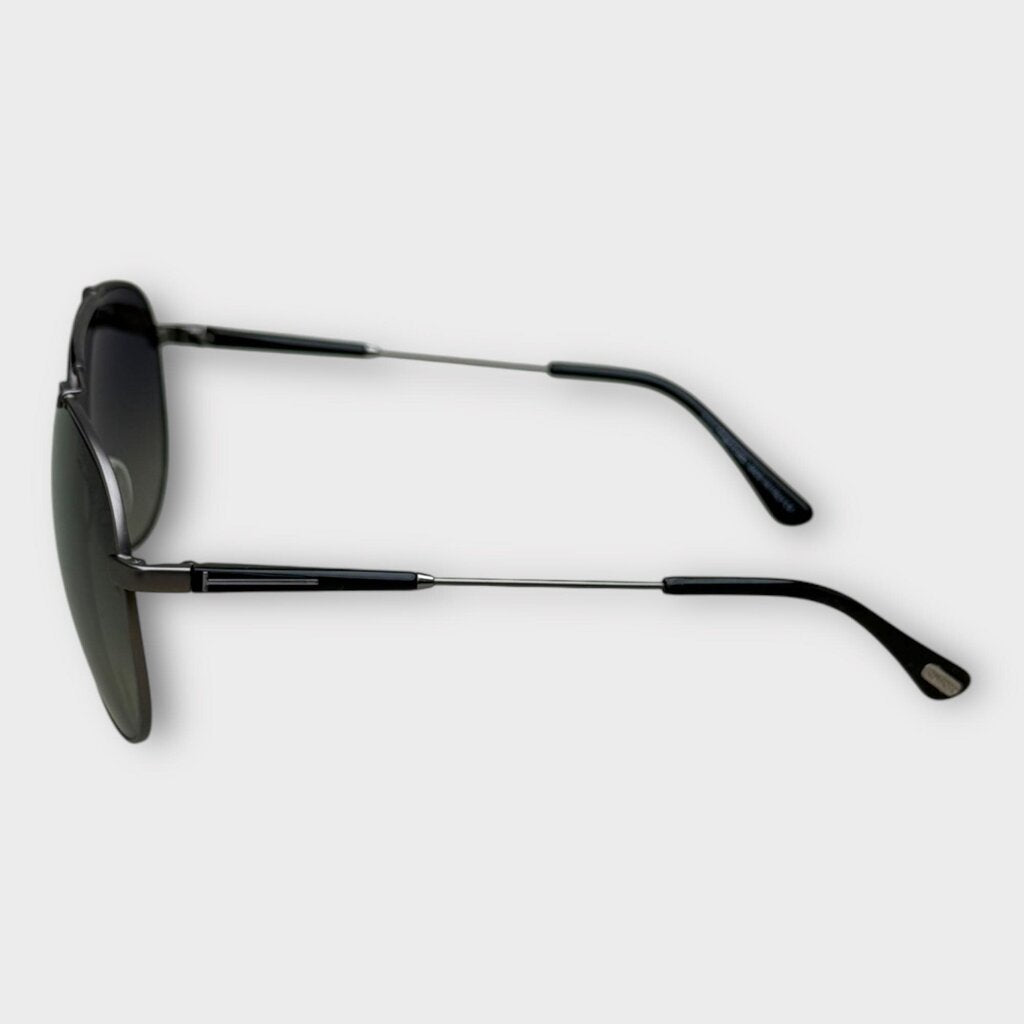 Tom Ford Black Rick Aviator Sunglasses & Case