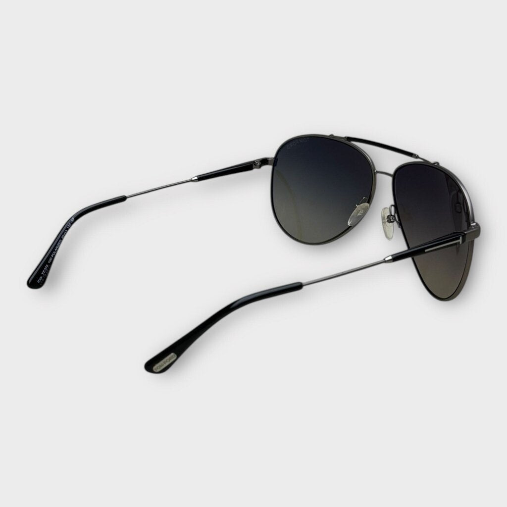 Tom Ford Black Rick Aviator Sunglasses & Case
