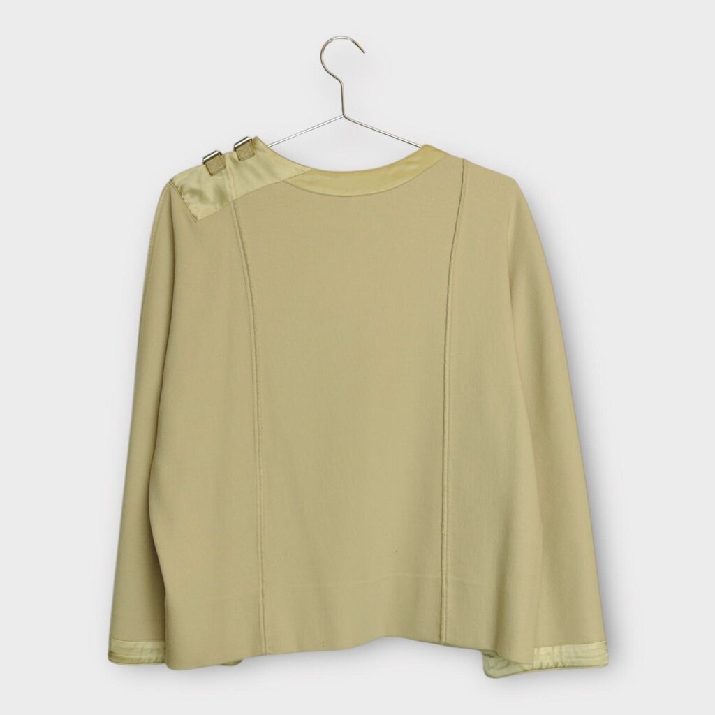 Beige Wool Buckled Jumper