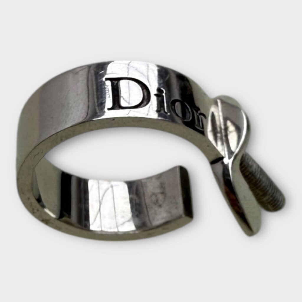 Silver 925 Wingnut Screw Ring & Dustbag