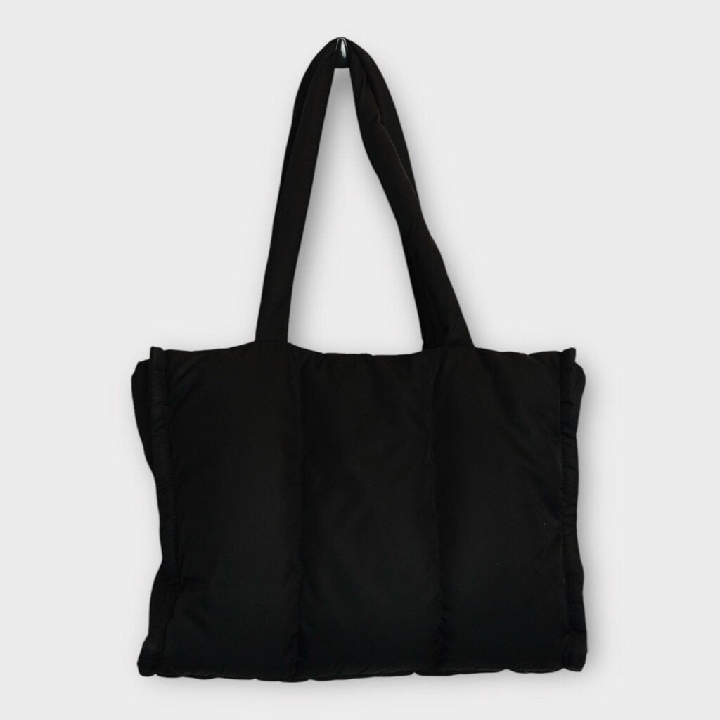 Black Quilted Tote Bag