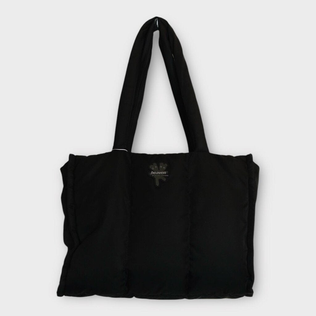 Black Quilted Tote Bag