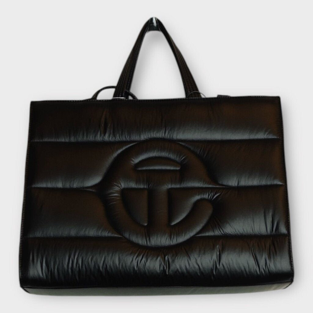 Black Medium Puffer Bag