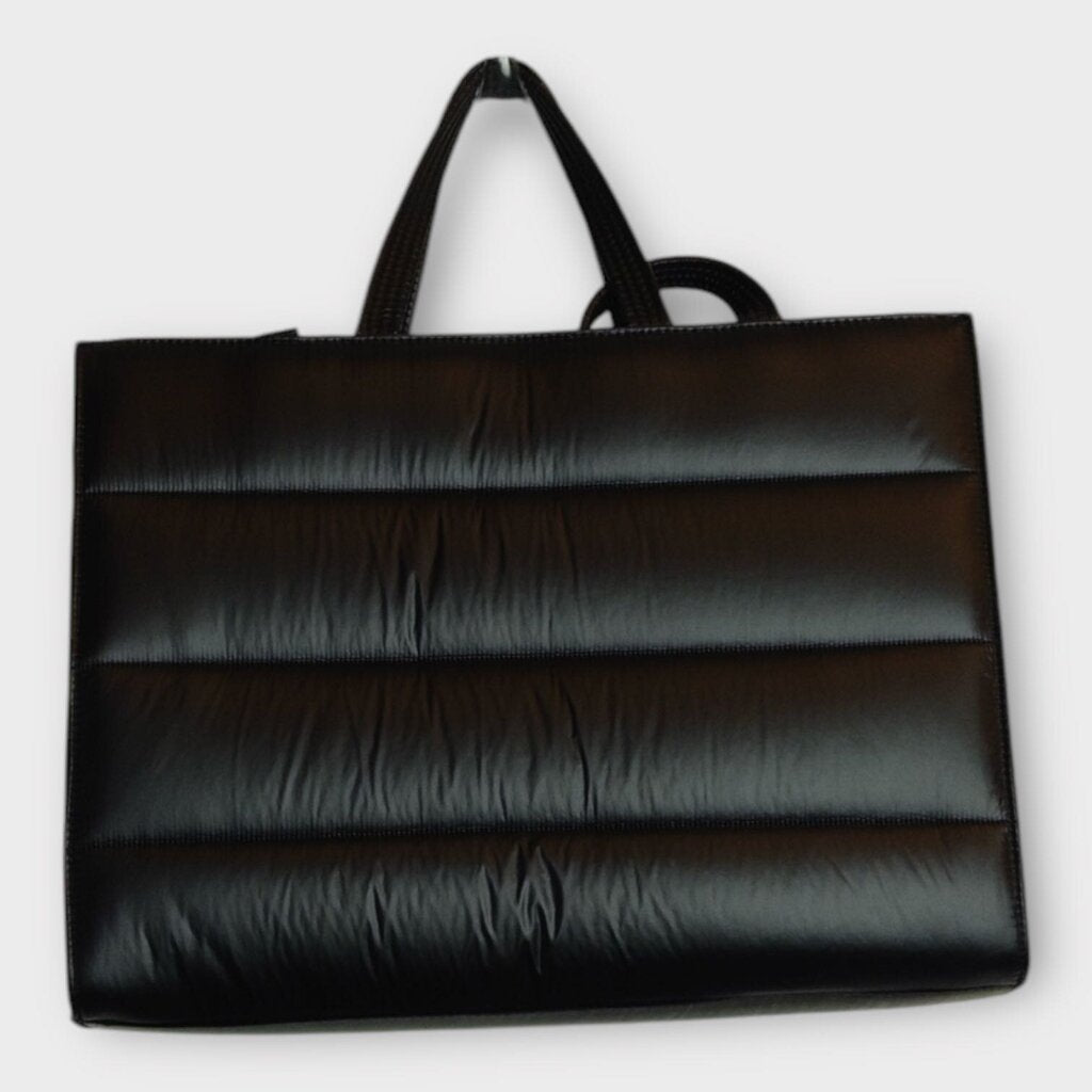 Black Medium Puffer Bag