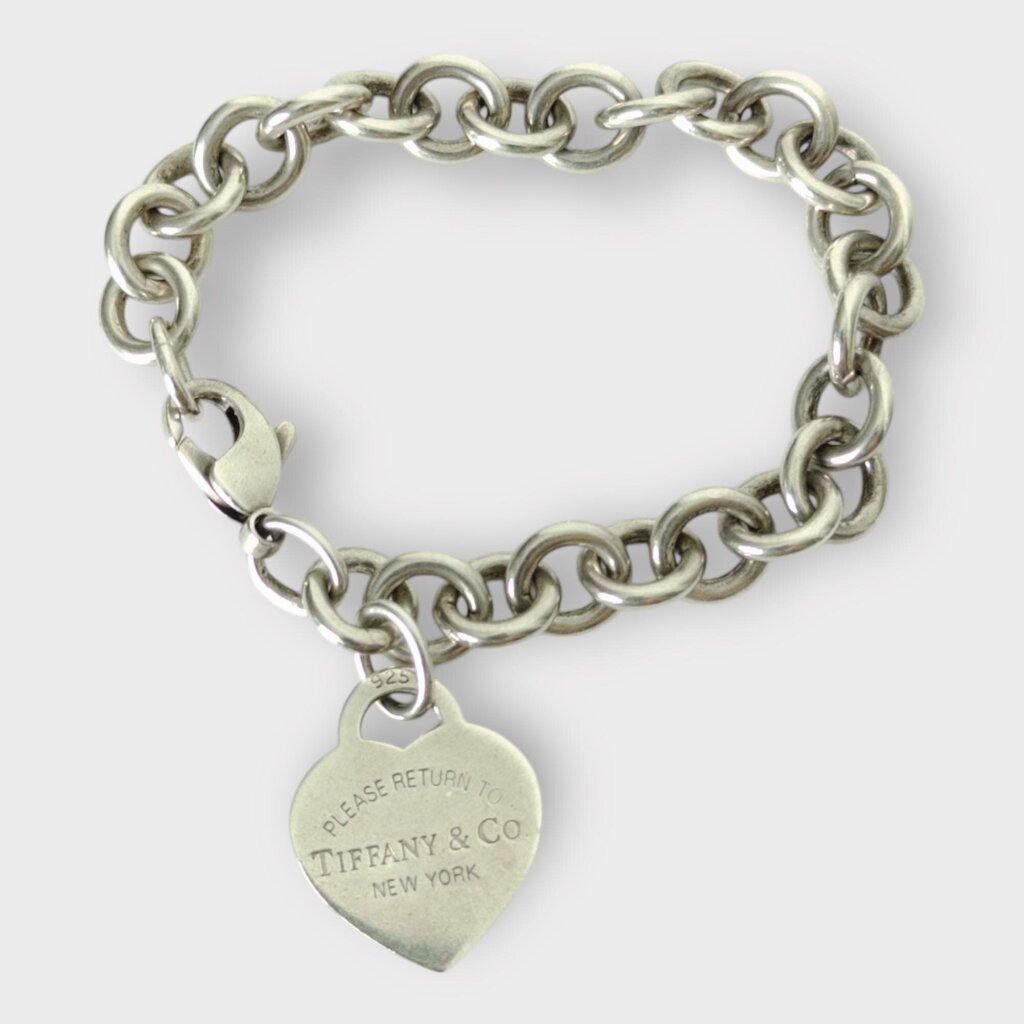 Silver Heart Pendant Bracelet