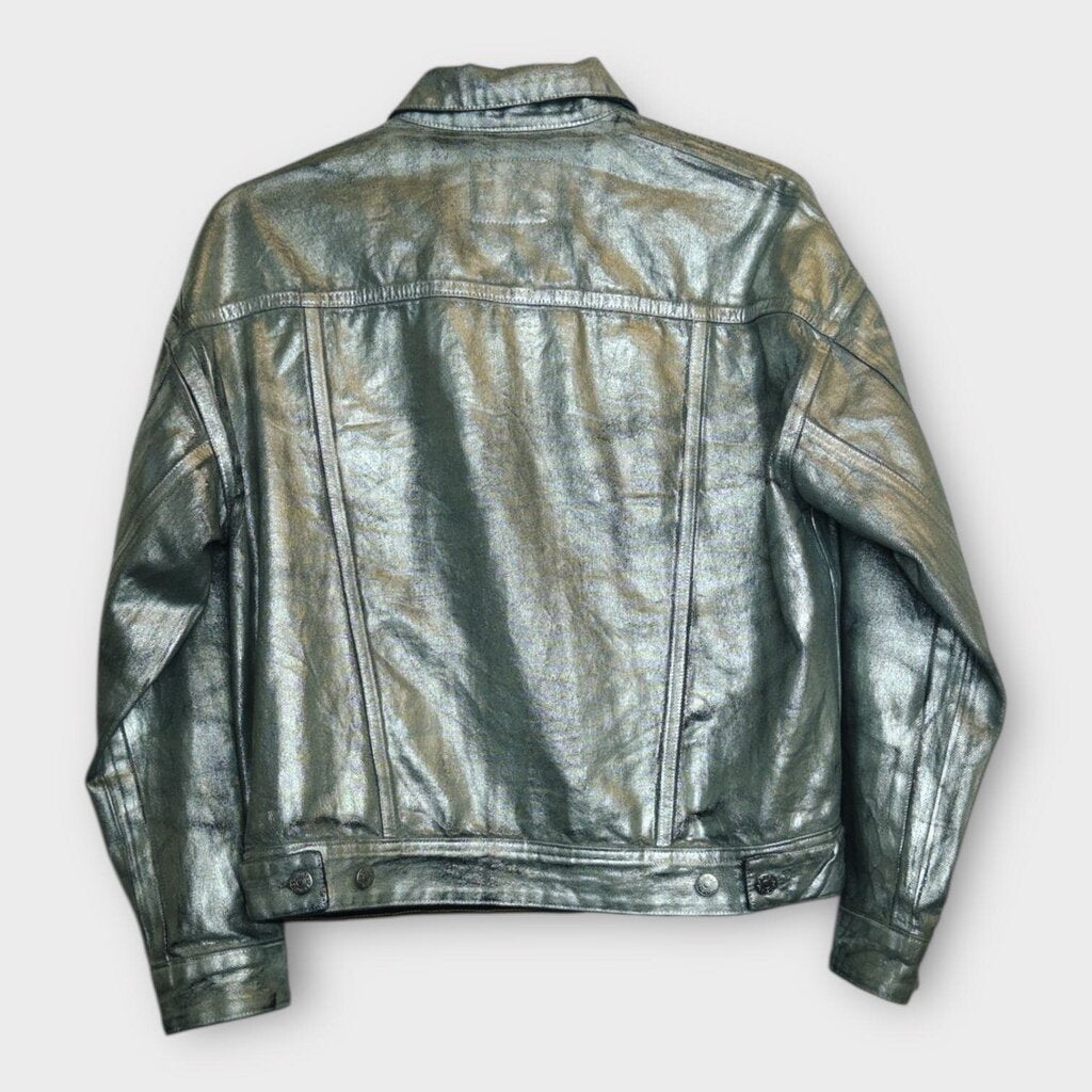 Silver Coated Denim Jacket