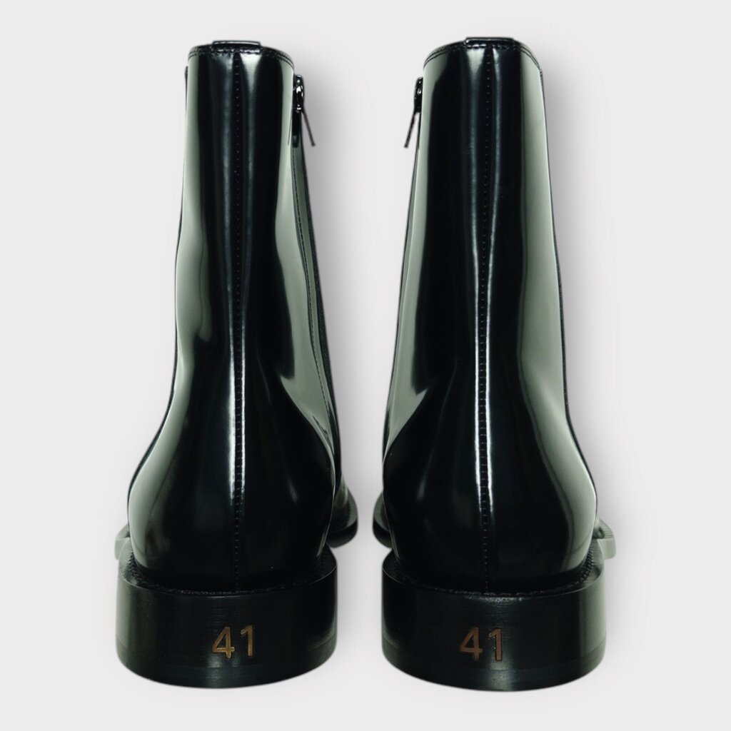 Black Patent Leather Boots