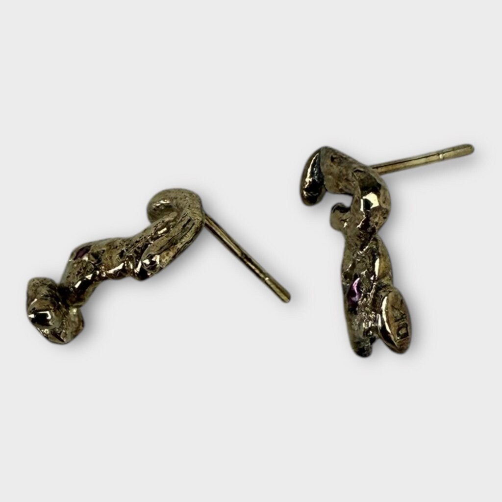 Danielle Karlikoff Gold Squiggle Studs