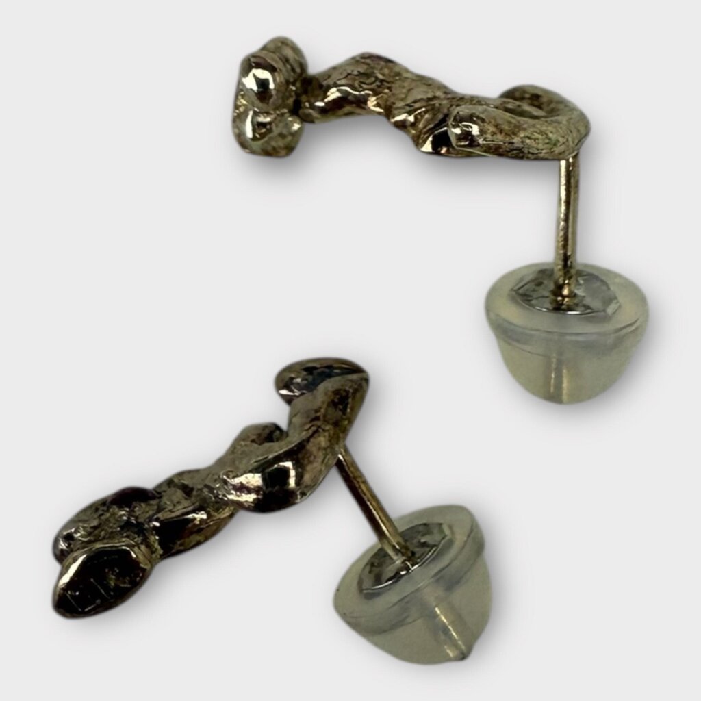 Danielle Karlikoff Gold Squiggle Studs