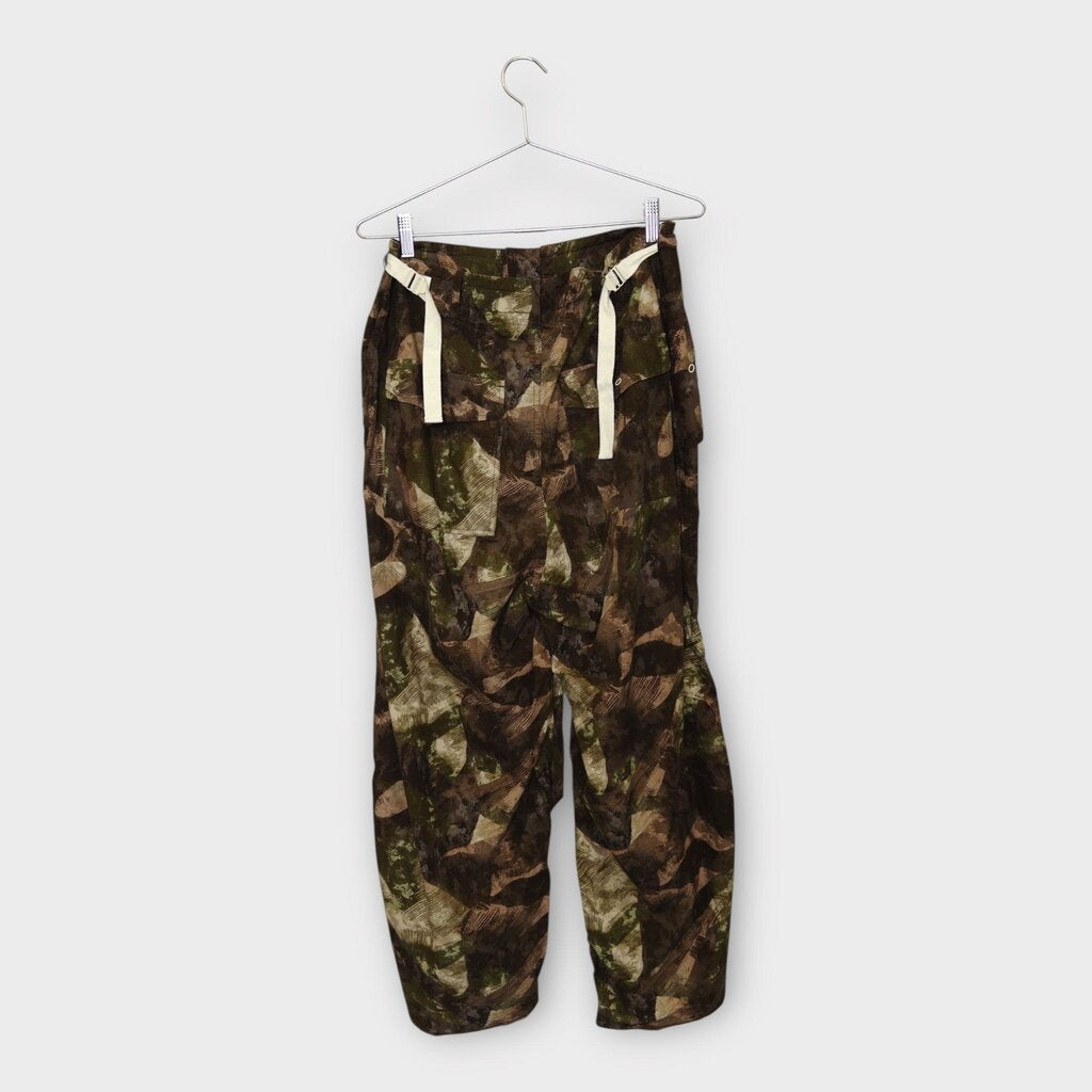 Beautiful People Creations Tokyo Purple Khaki Abstract Camo Cargo Pants