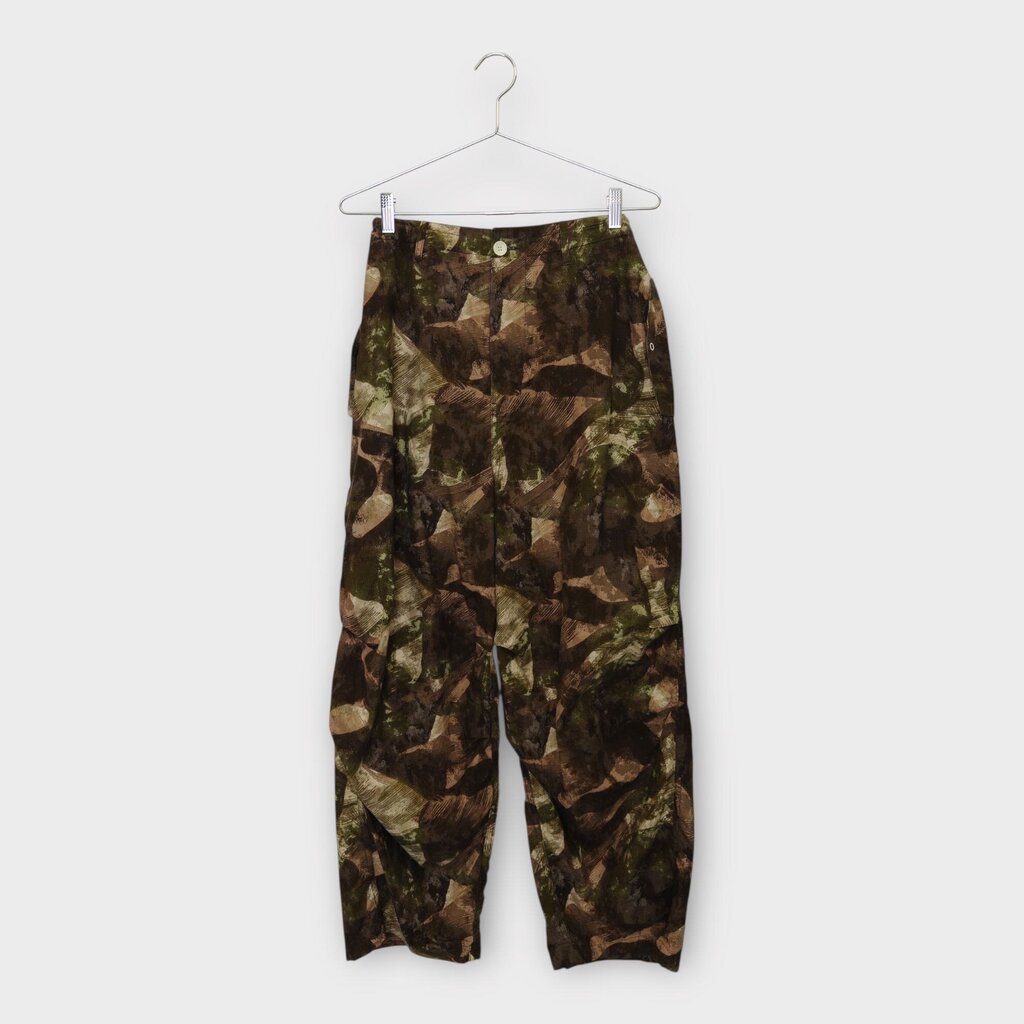 Beautiful People Creations Tokyo Purple Khaki Abstract Camo Cargo Pants