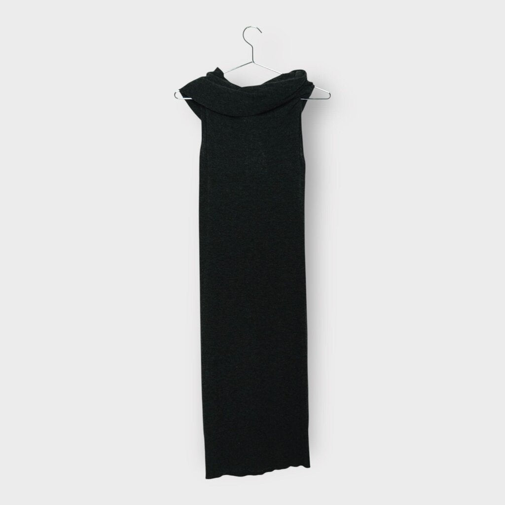 2010 Grey Wool Roll Neck Dress