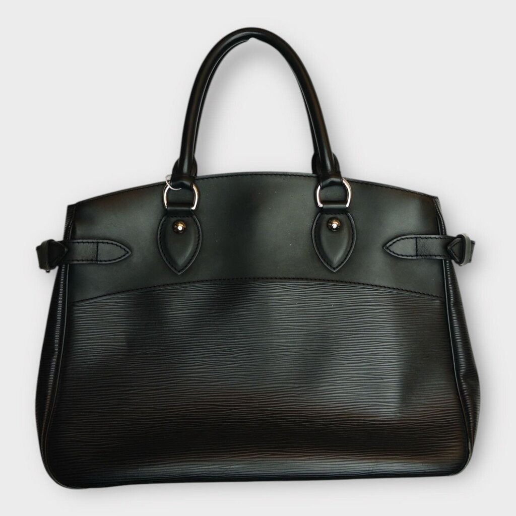 Black Epi Leather Passy Tote