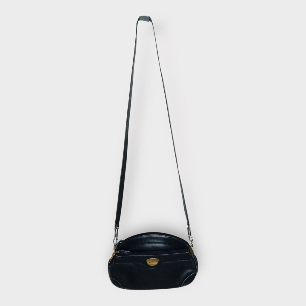 Navy Half Moon Crossbody Bag