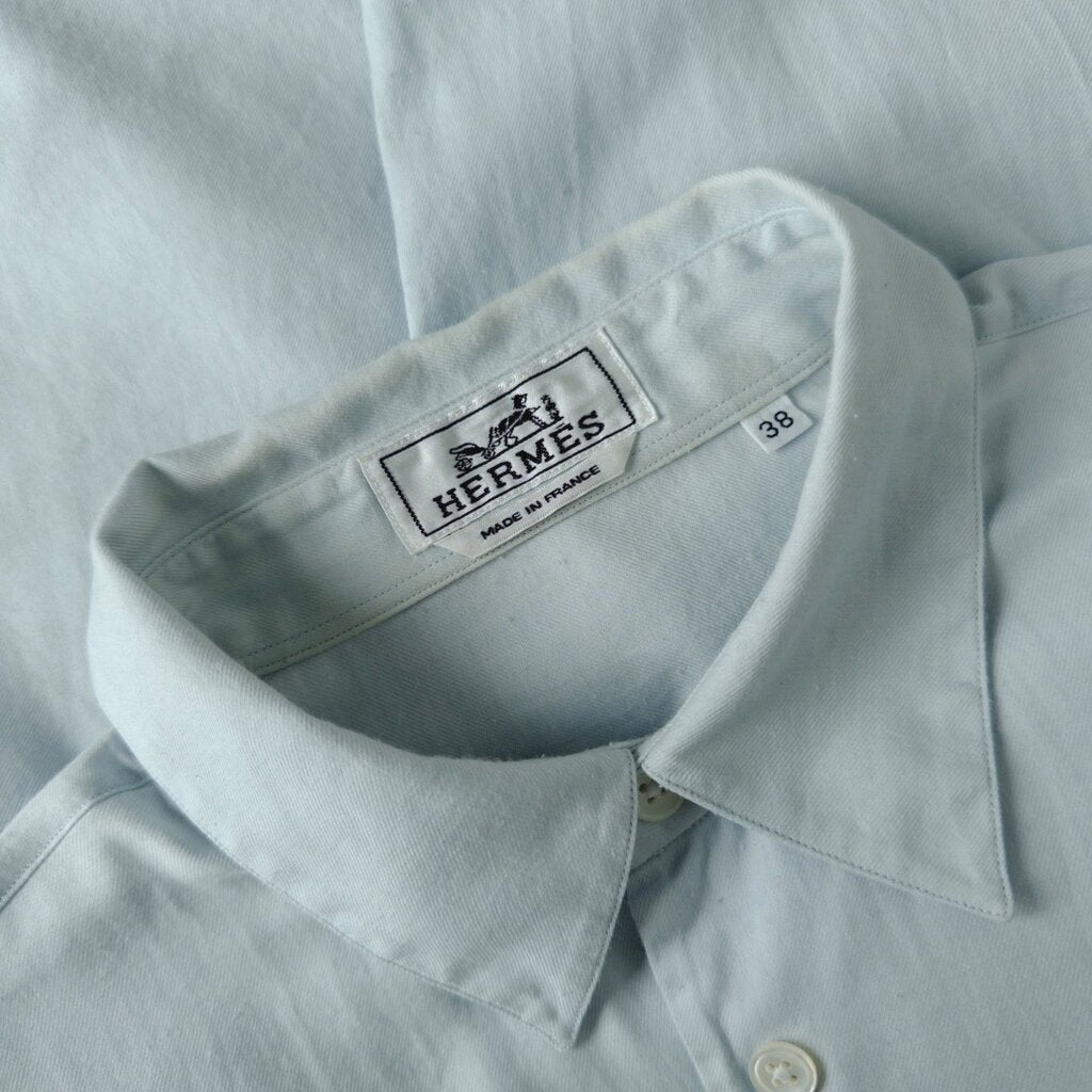 Blue Brown Velky Lov Print Shirt