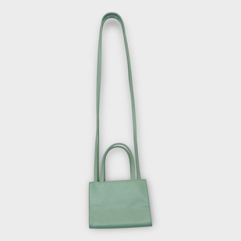 Telfar Green PU Crossbody Mini Shopper