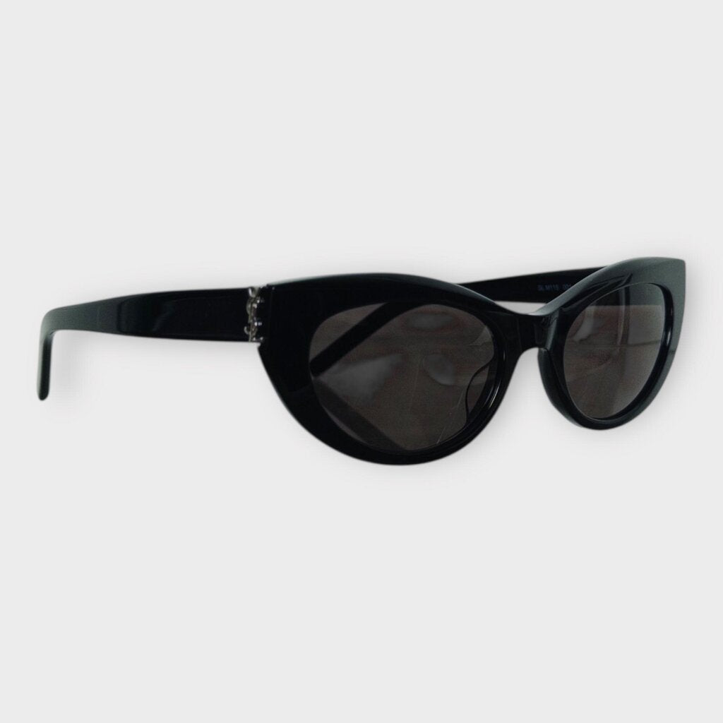 Black Rounded Cat Eye Sunglasses
