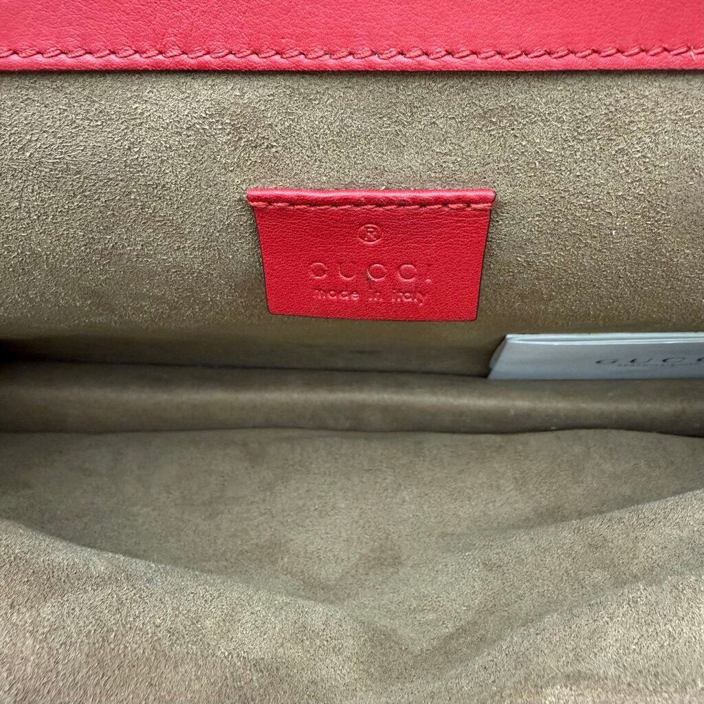 Red Arabesque Dionysus Coated Canvas Bag