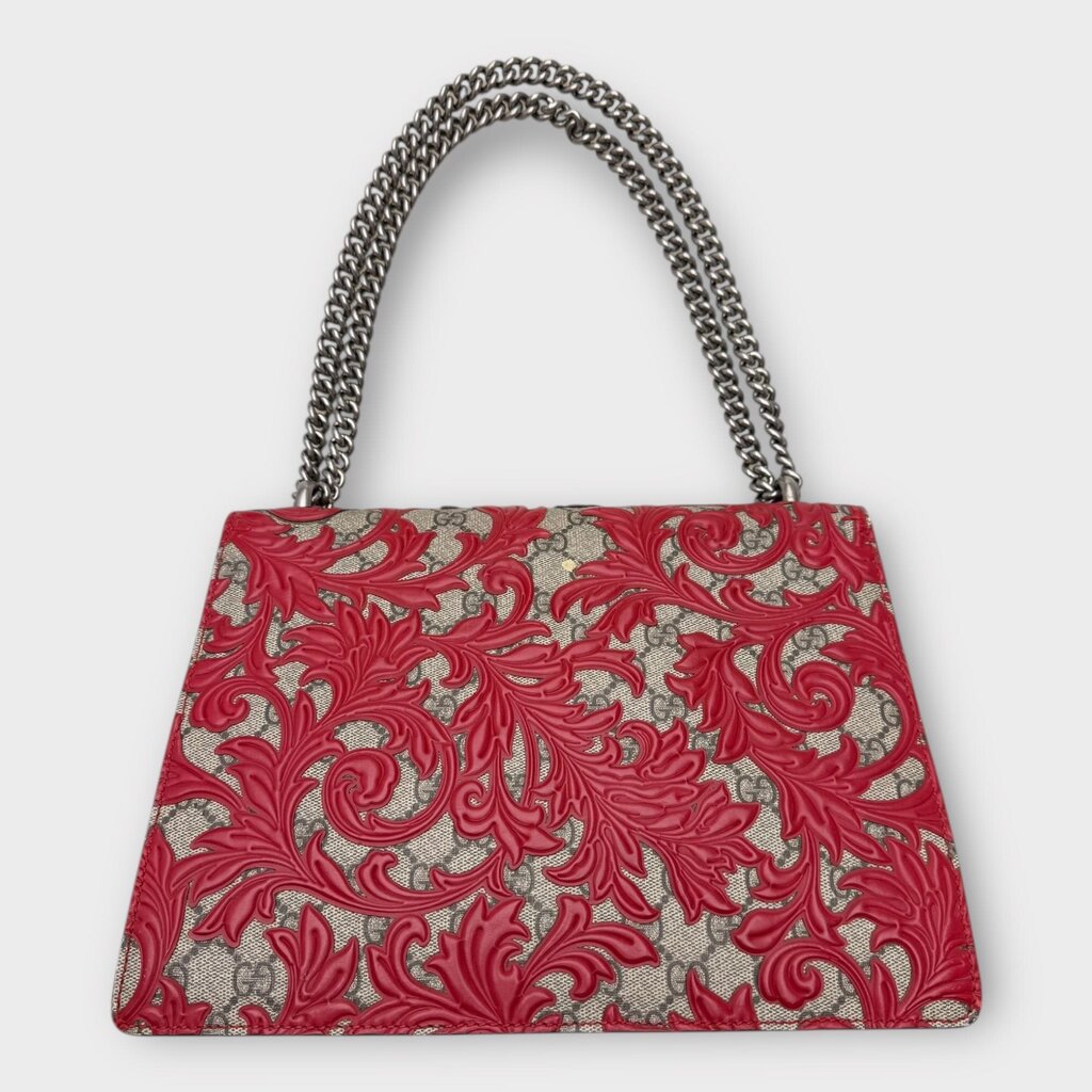 Red Arabesque Dionysus Coated Canvas Bag