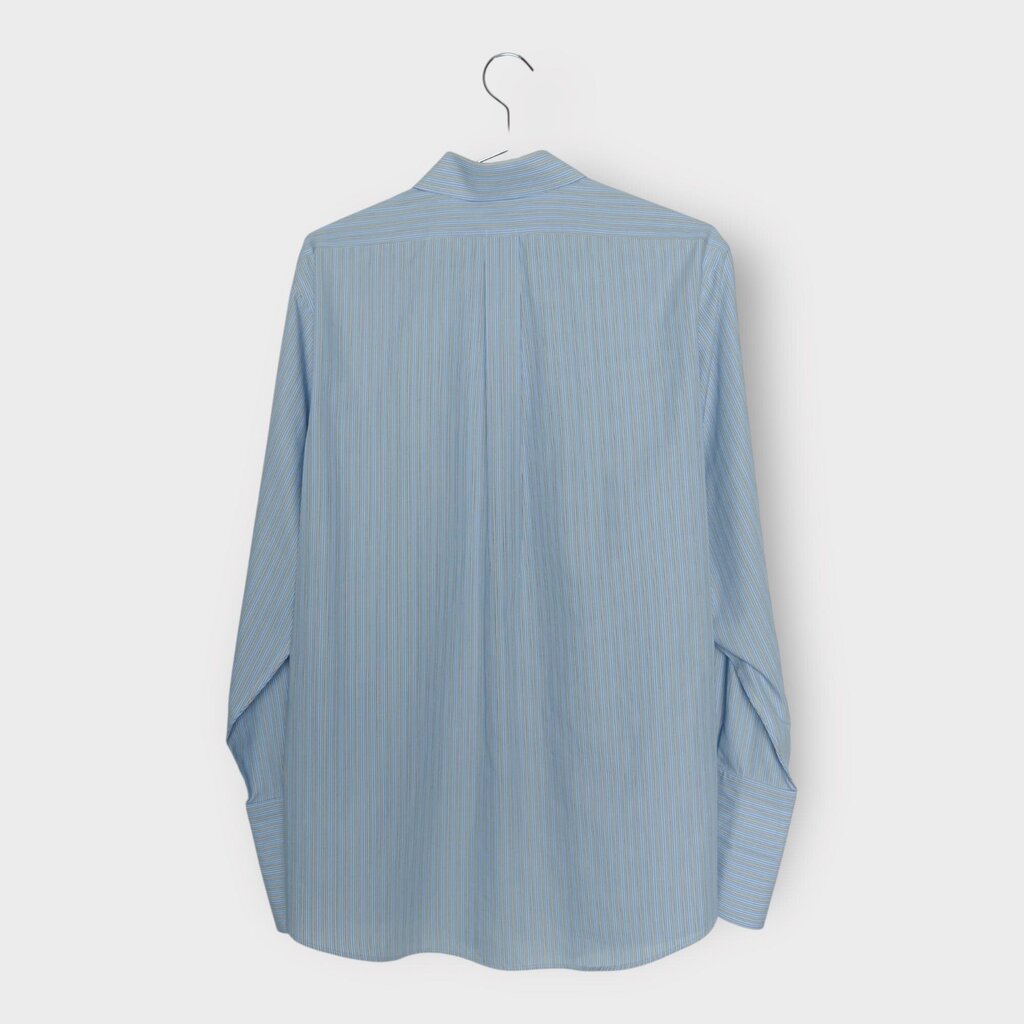 Blue & Yellow Stripe Cotton Shirt
