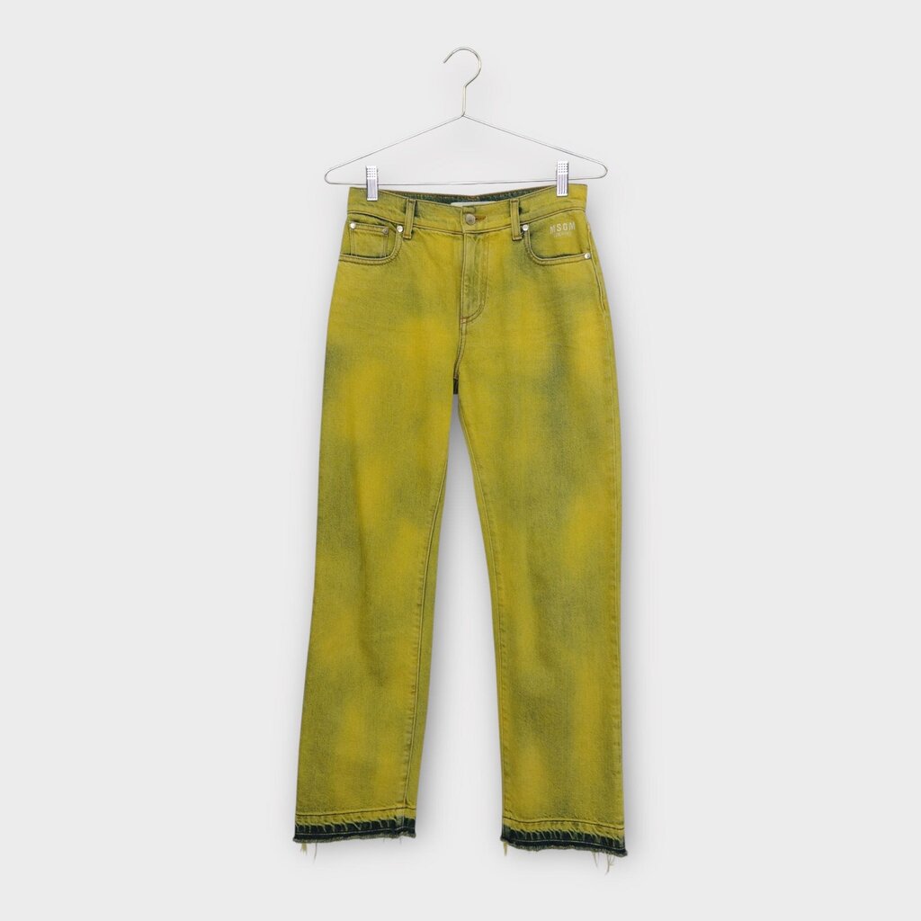 Yellow & Green Denim Jeans