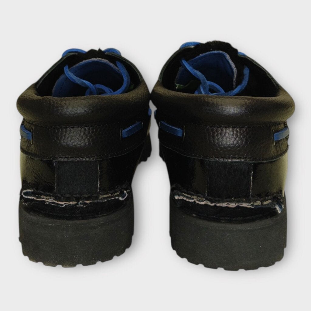 Black 3 Eye Handsewn Boat Shoe