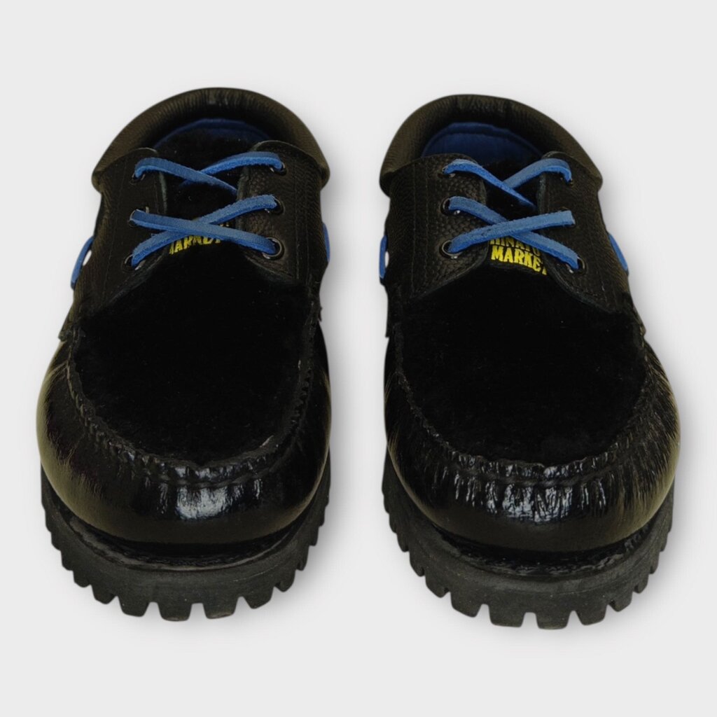Black 3 Eye Handsewn Boat Shoe