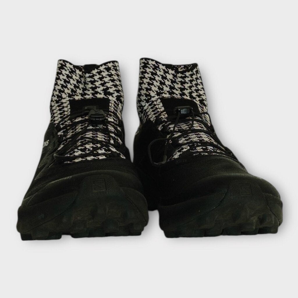Black & White Houndstooth Booty Sneaker