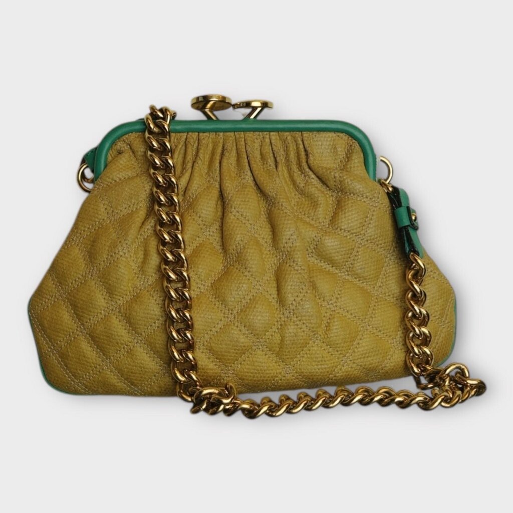 Beige & Green Little Stam Bag