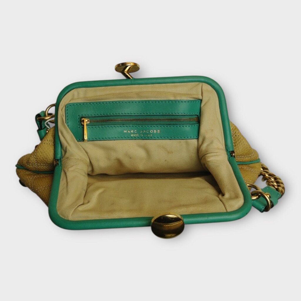 Beige & Green Little Stam Bag