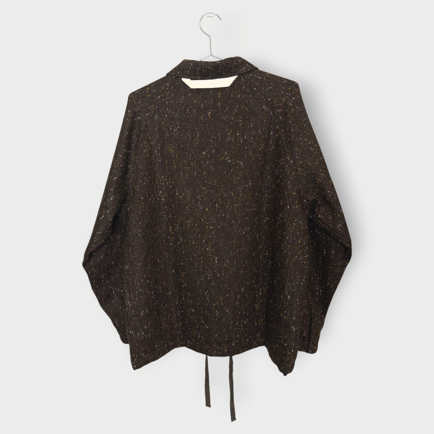 Speckle Tweed Zip Coach Jacket