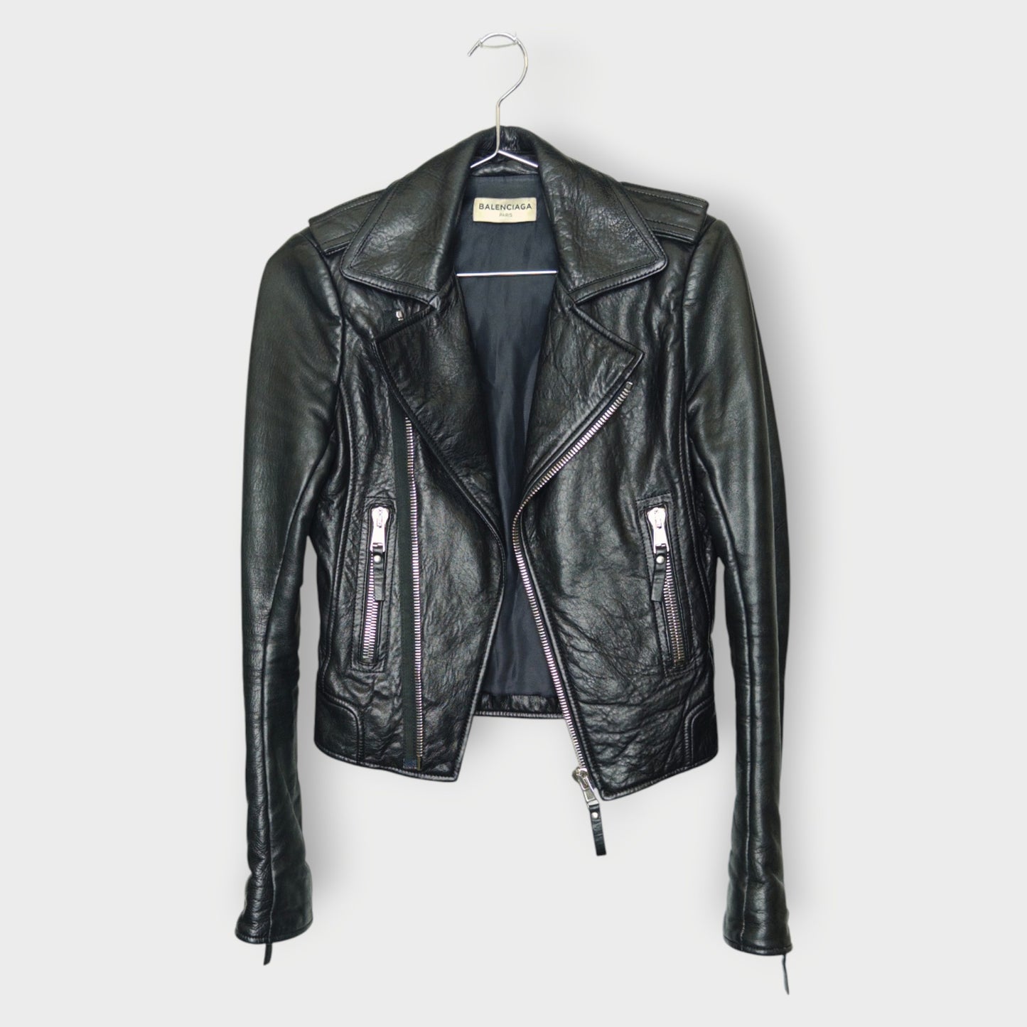 Leather Biker Moto Jacket