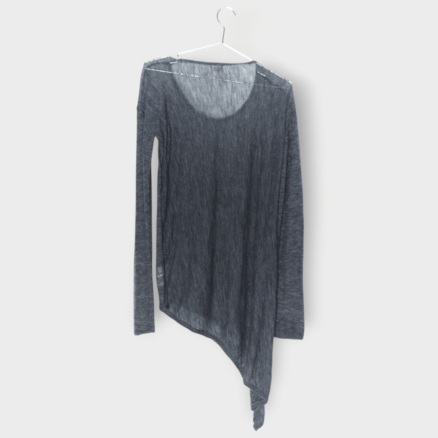 Asymmetric Long Sleeve Knit Top