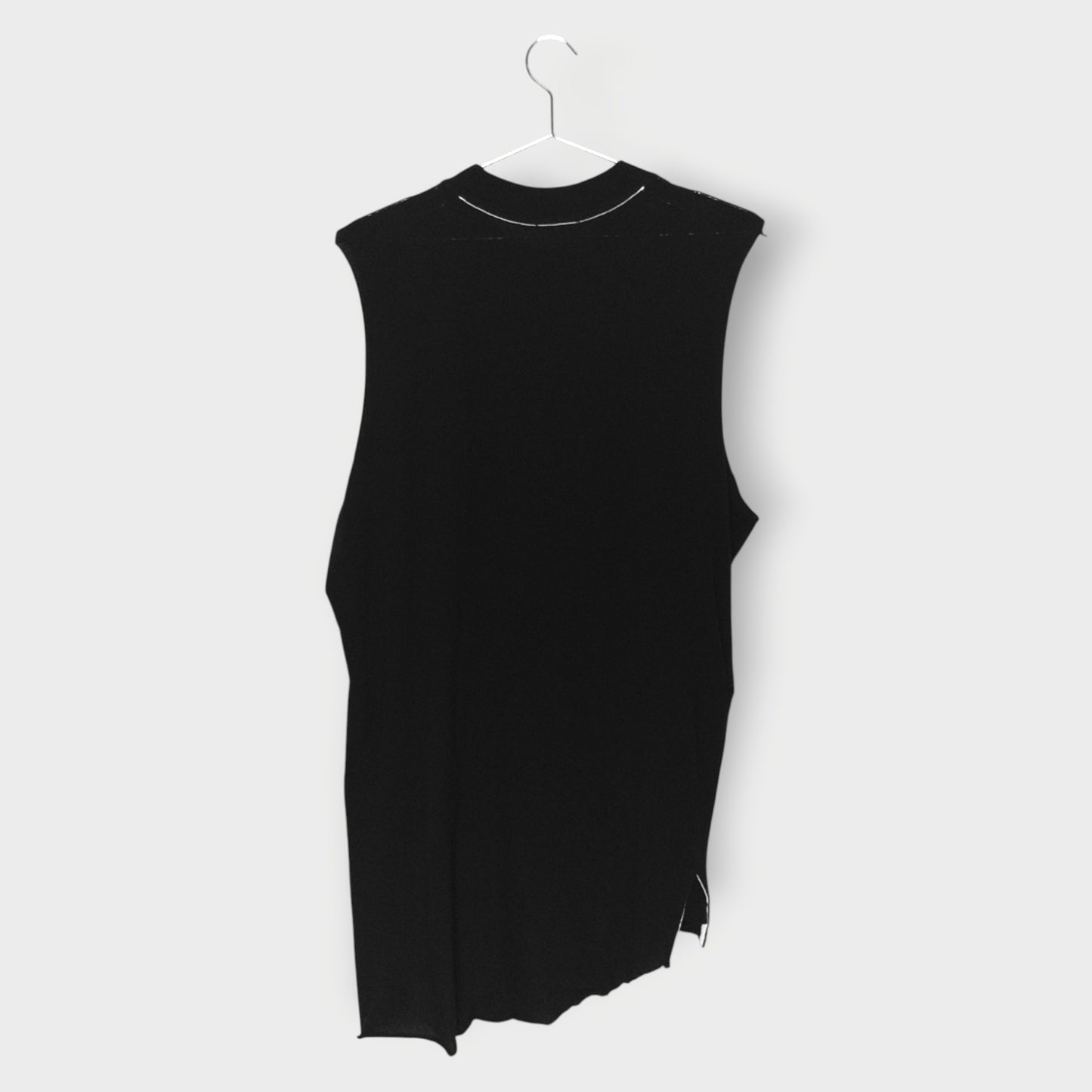 Cotton Sleeveless Asymmetric Top