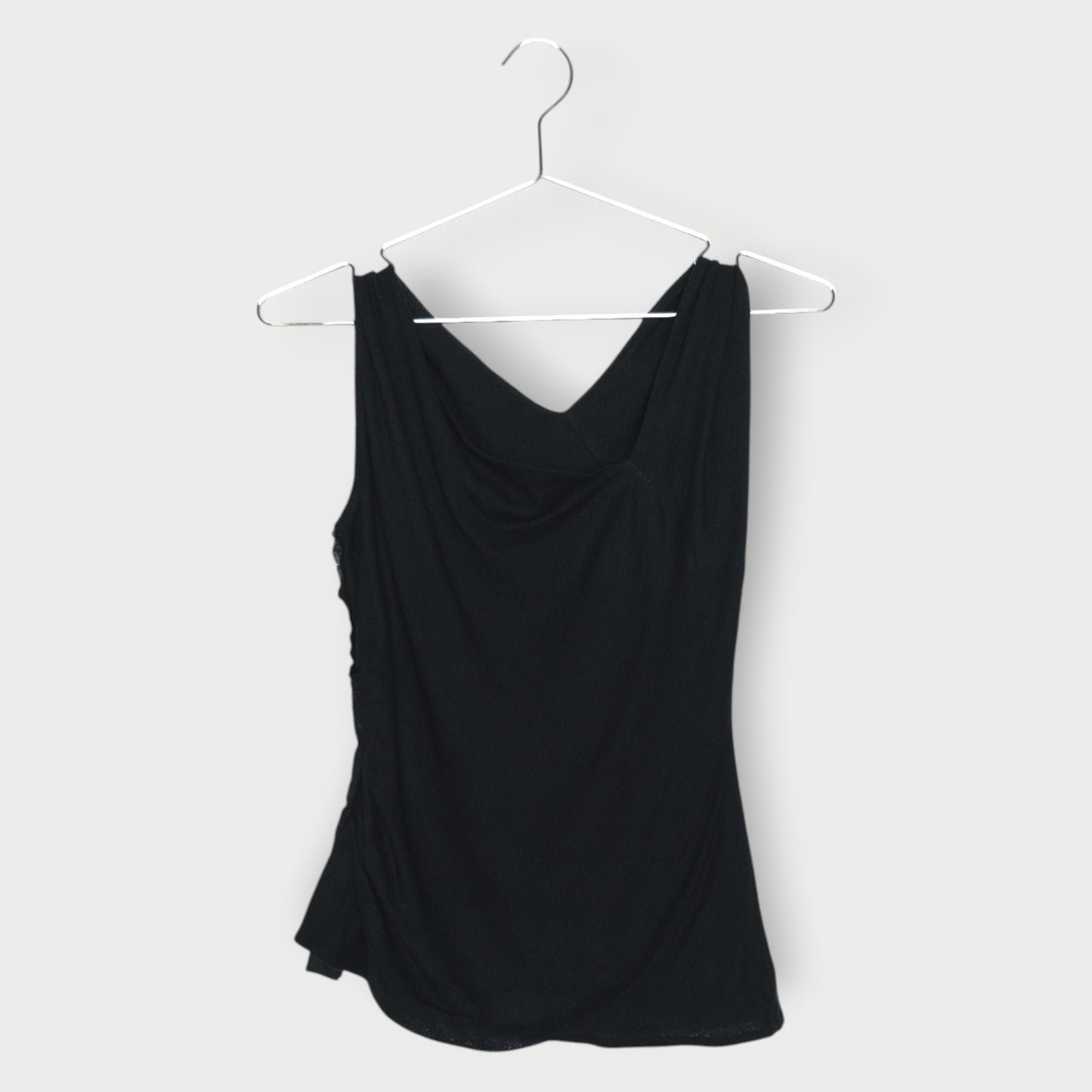 Mirth Asymmetrical Neckline Sleeveless Top