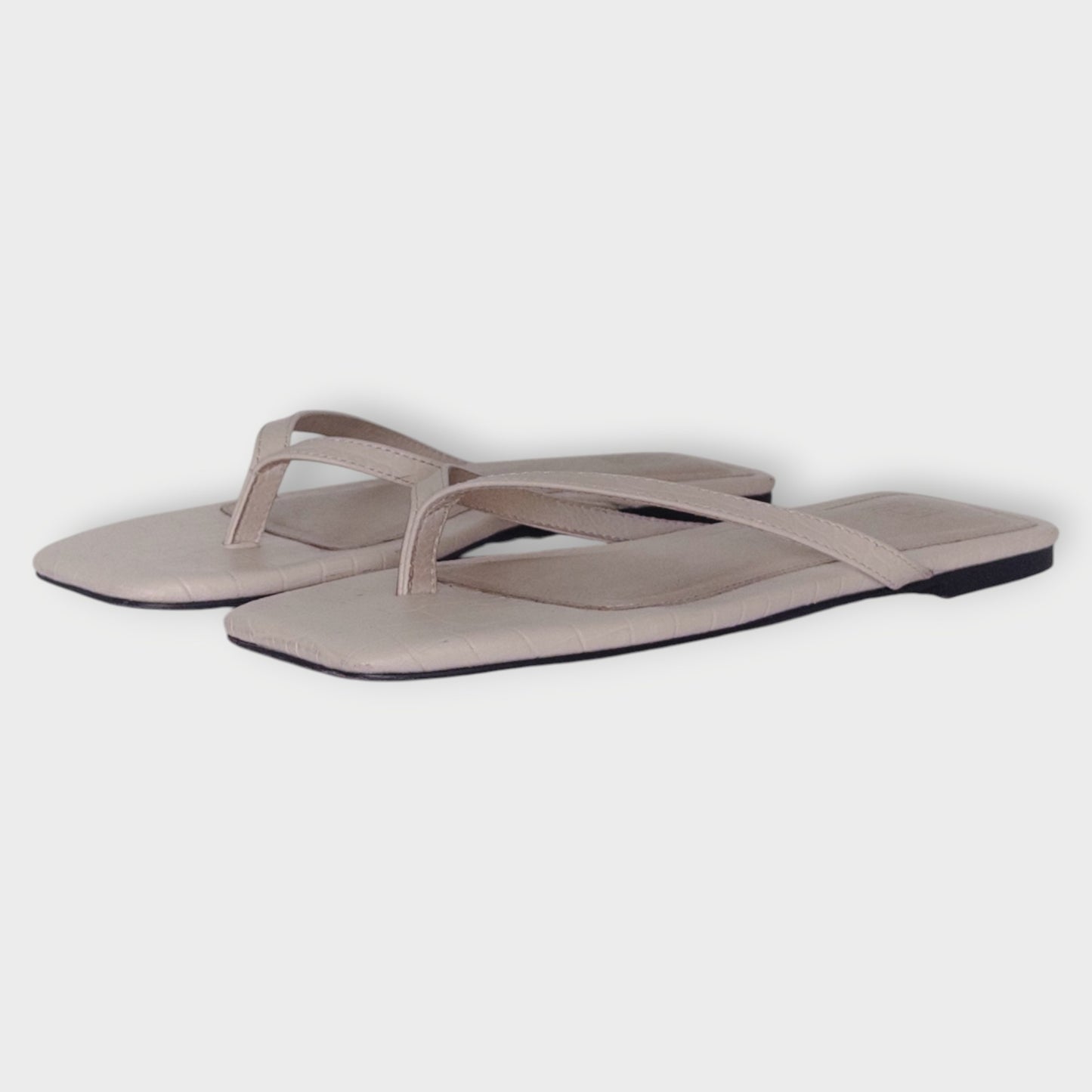 Crocodile Embossed Nelly Sandal