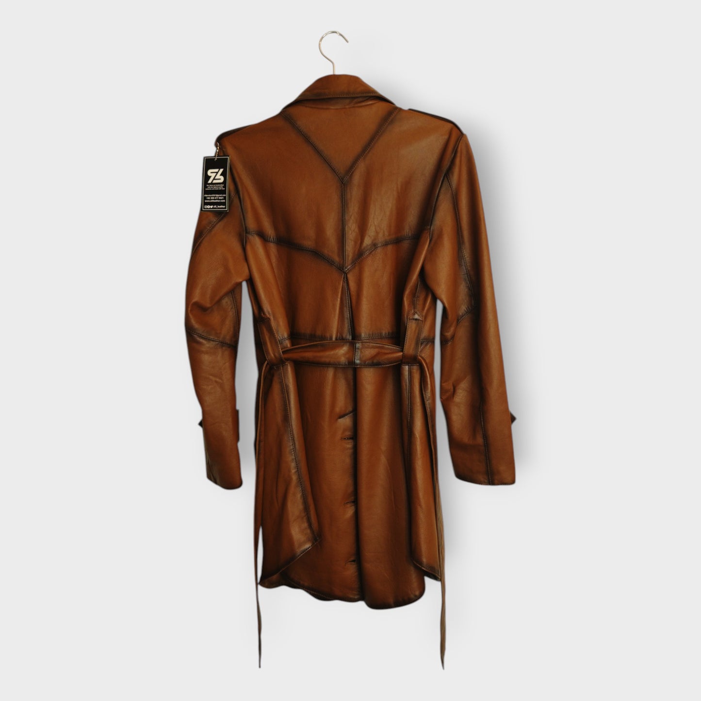 Button Belted Coat