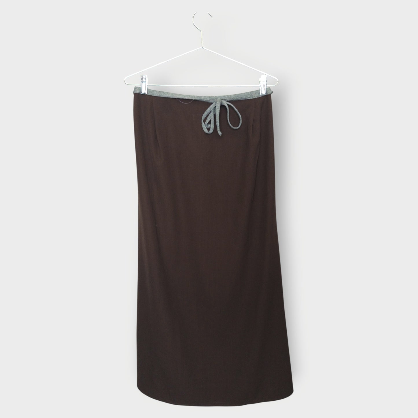 Wool Wrap Long Skirt