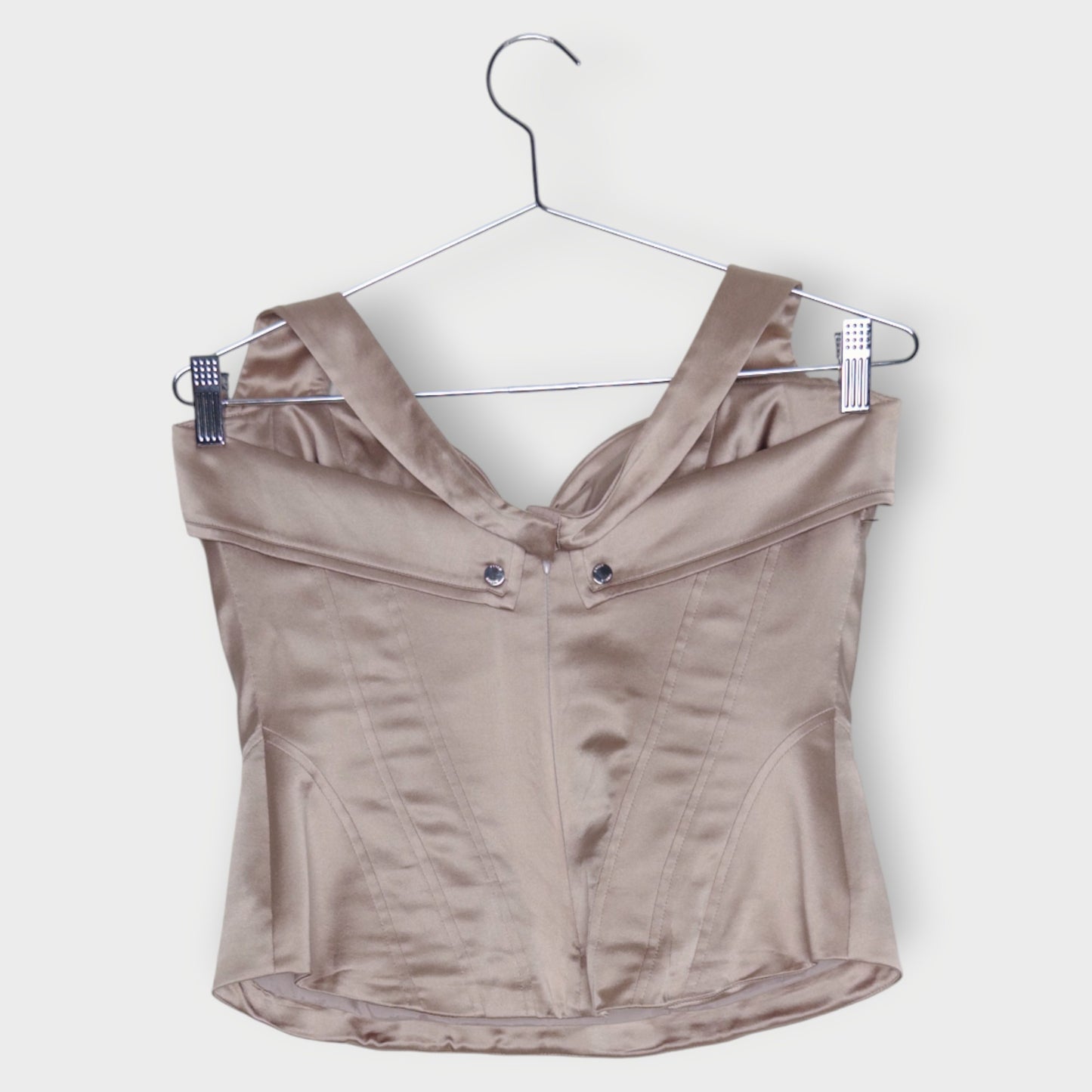 Satin Halter Corset Top
