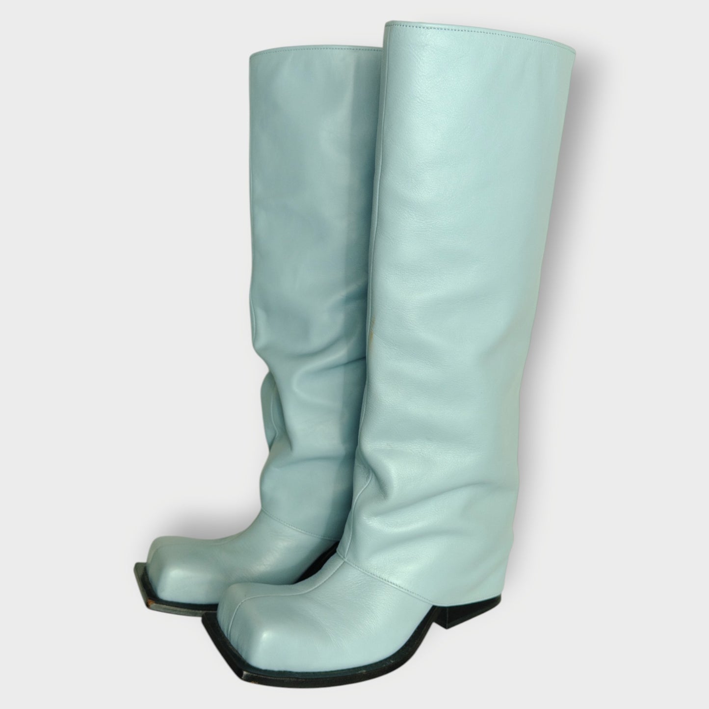 Fold Over Knee High Boots