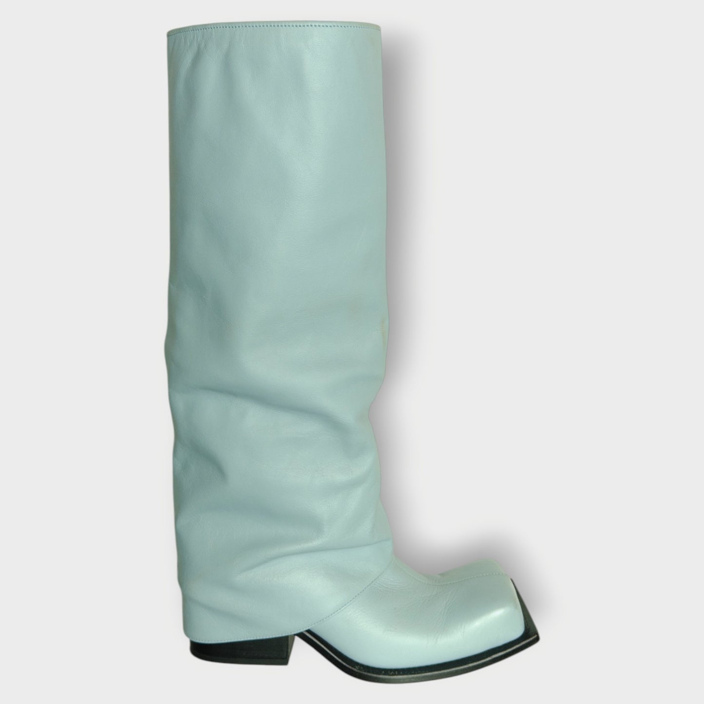 Fold Over Knee High Boots