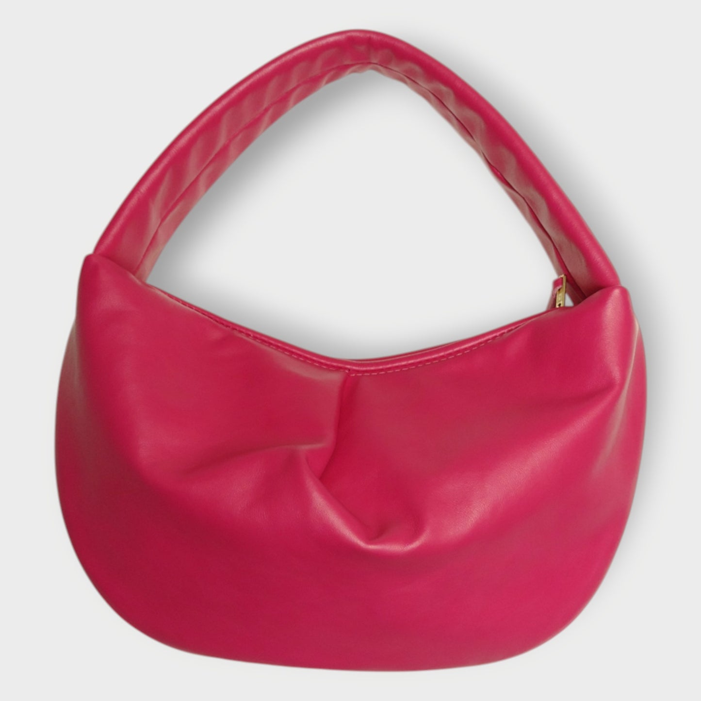 Leather Half Moon Shoulder Bag