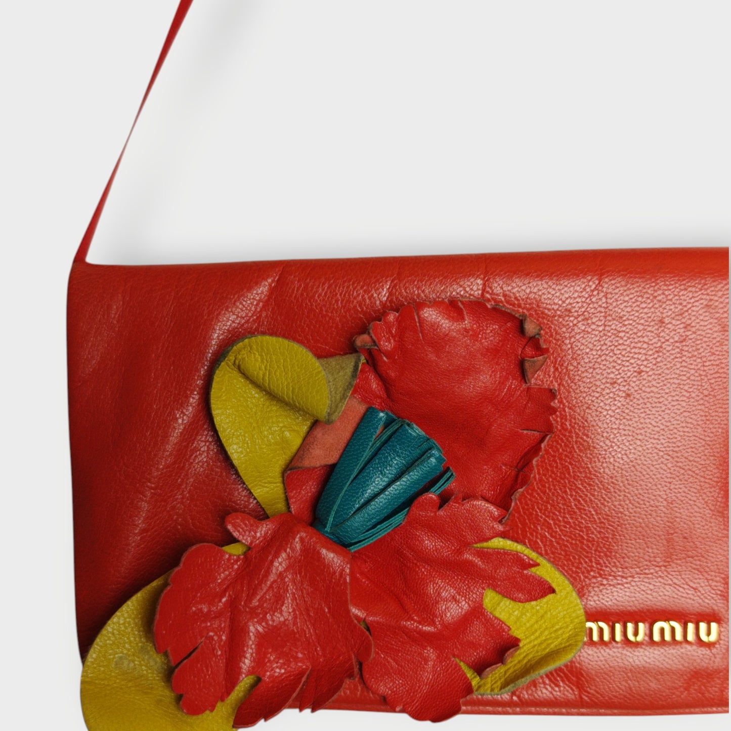 Leather Mini Flower Purse