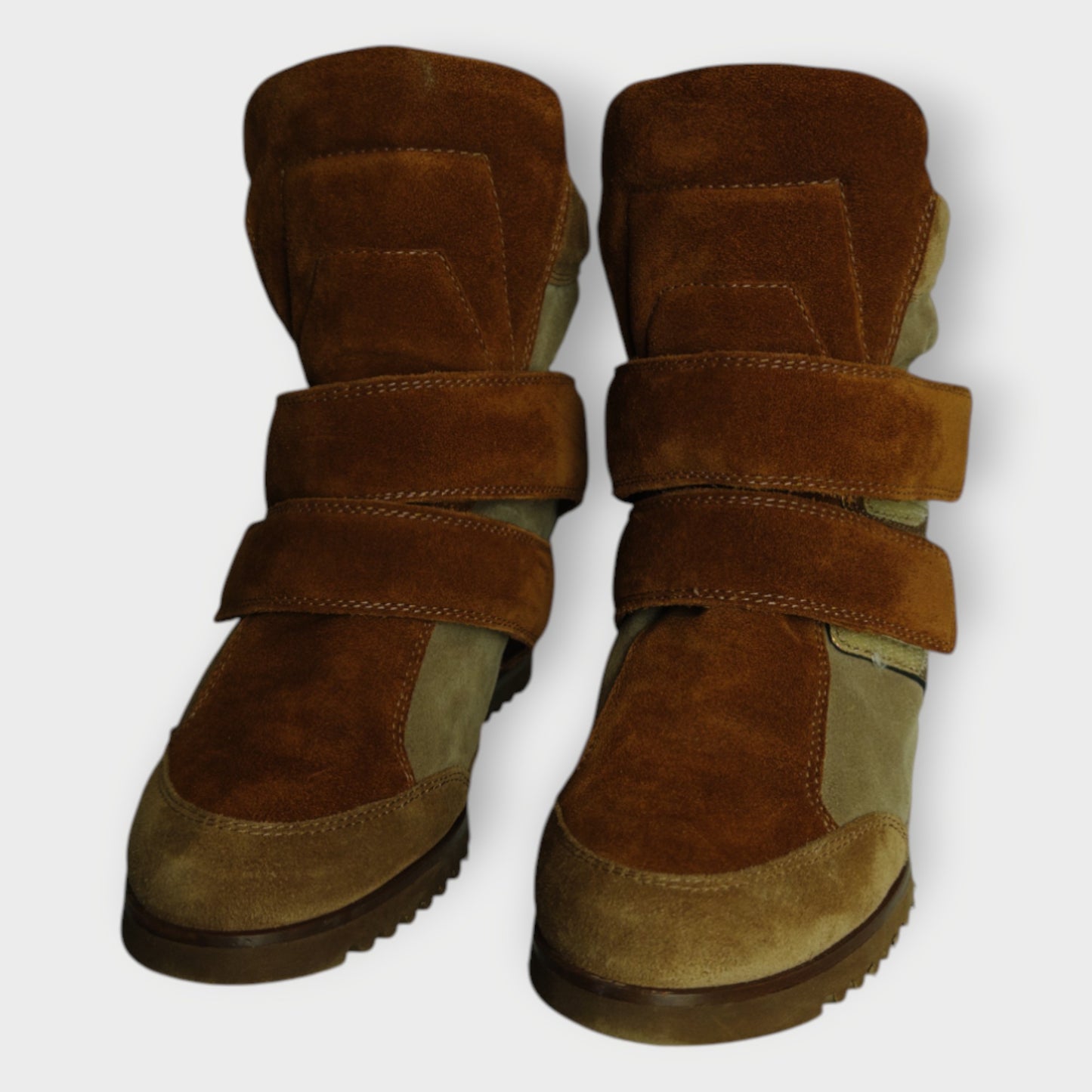 Suede shearling Lined Heeled Sneaker