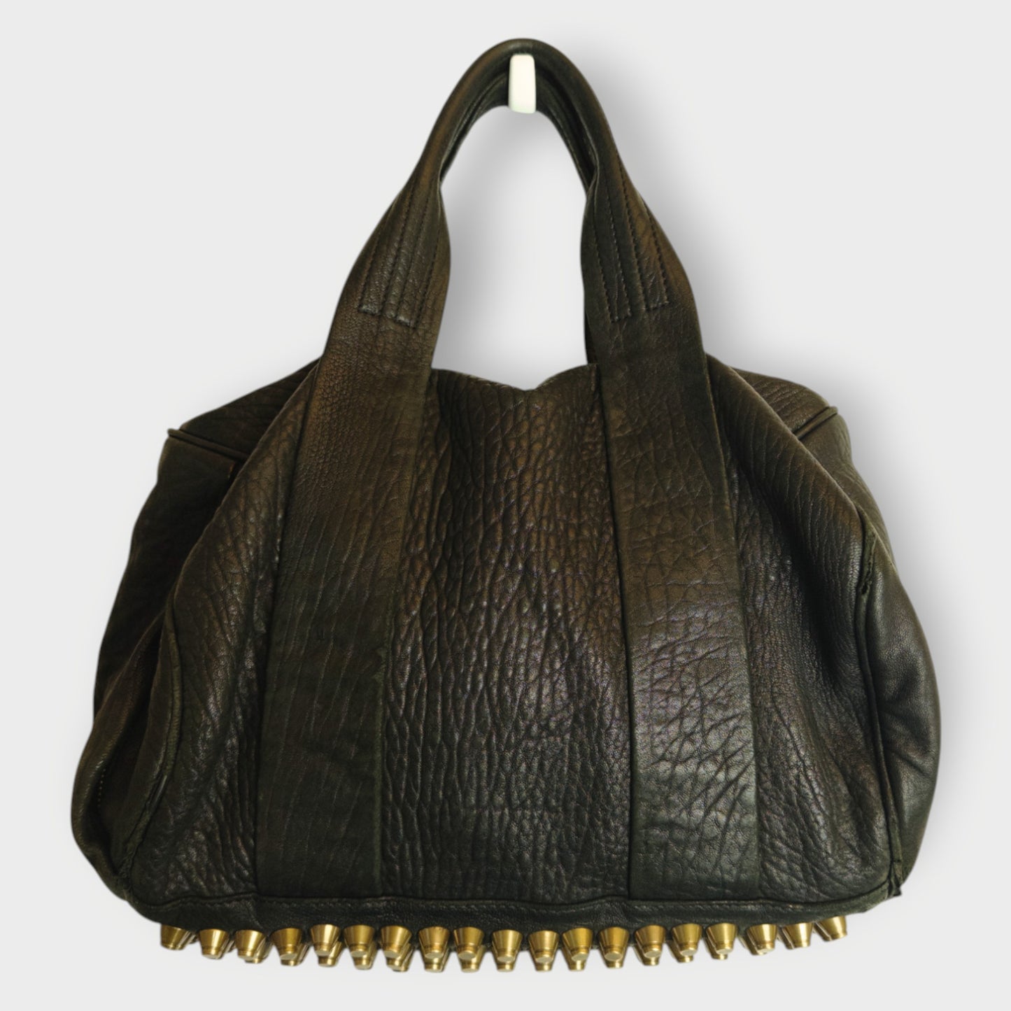 Pebbled Leather Rocco Bag