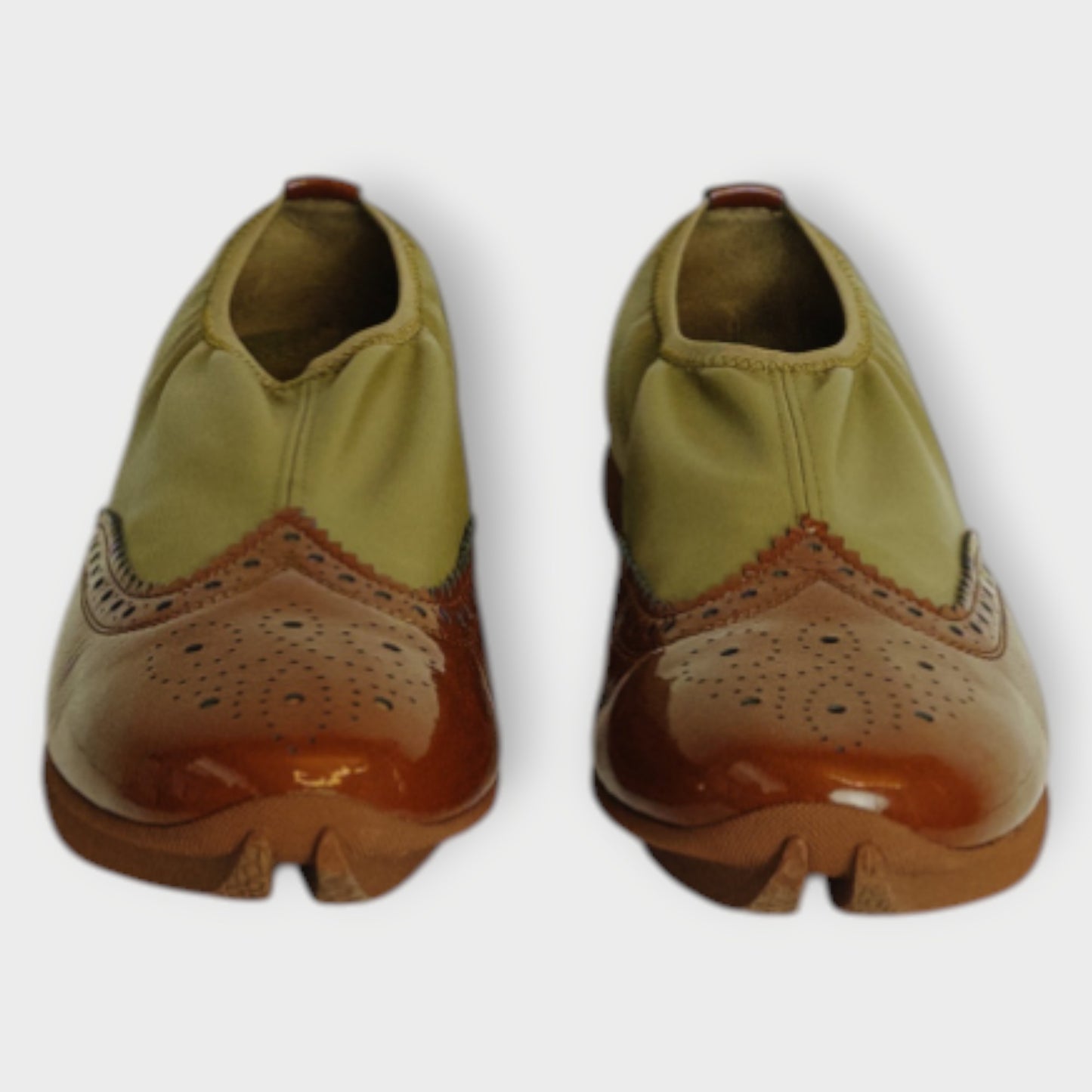 Leather Slip On Brogues