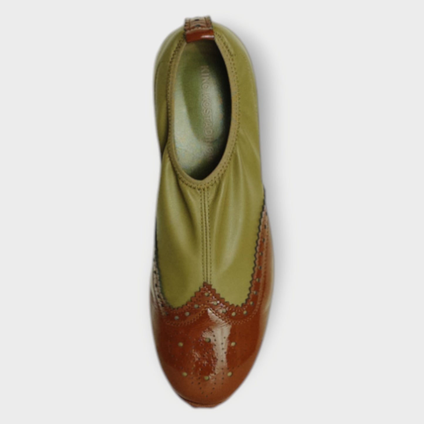 Leather Slip On Brogues