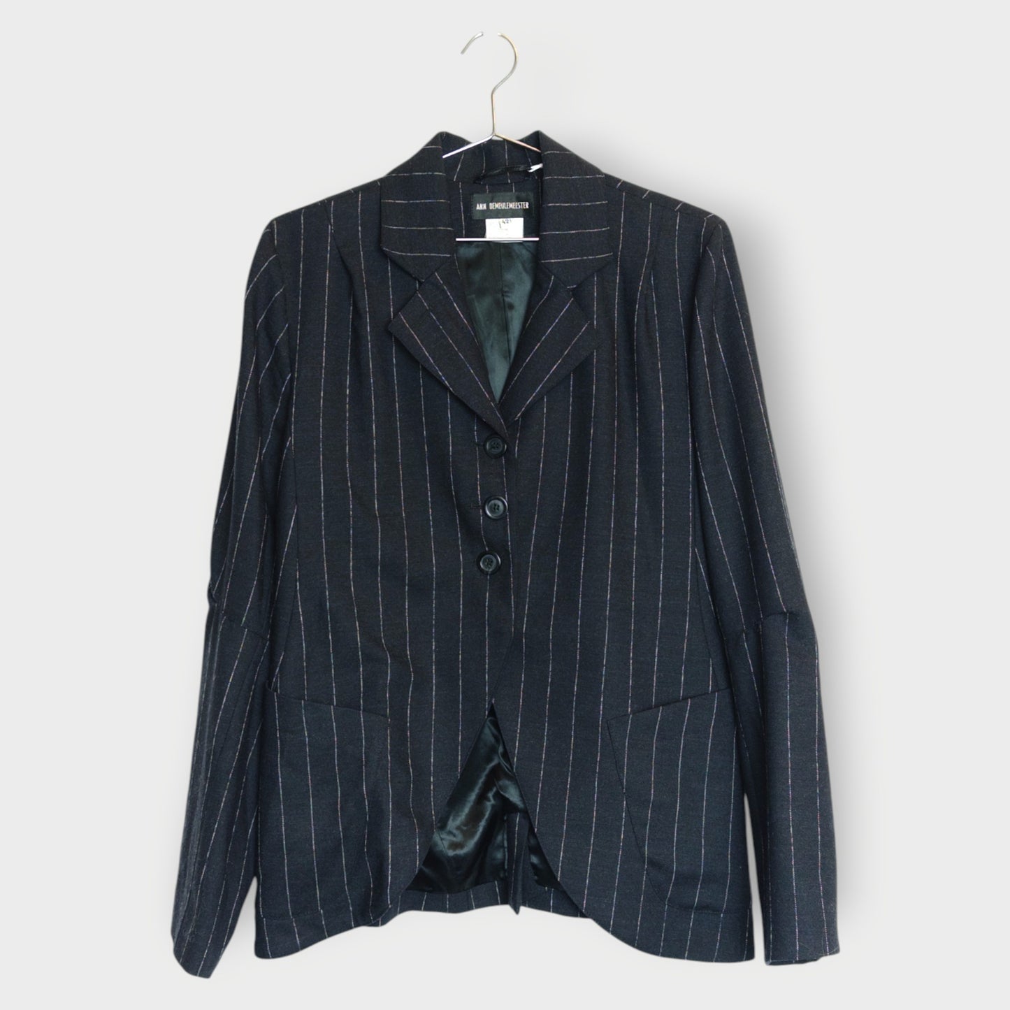 Pinstripe Wool Blazer