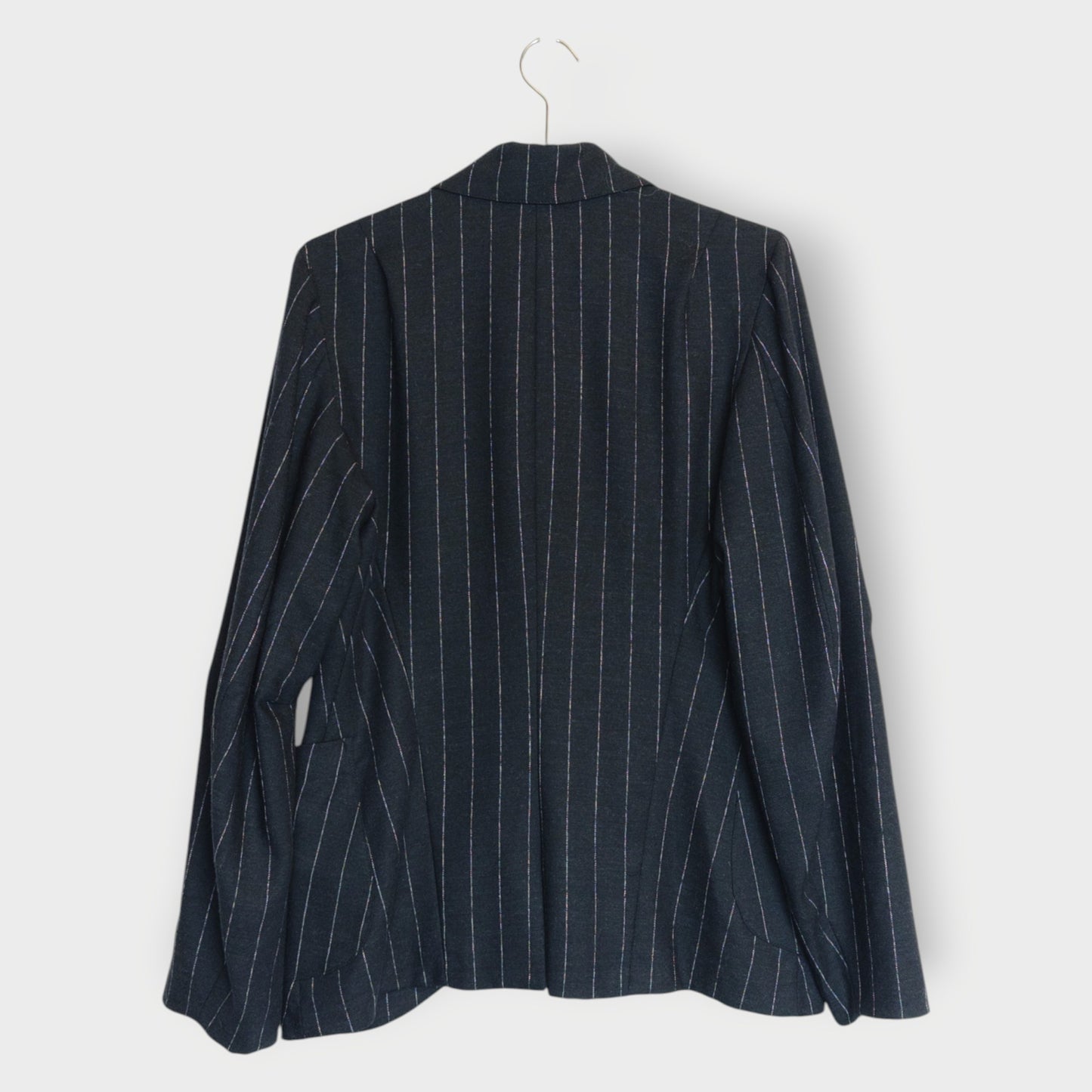 Pinstripe Wool Blazer